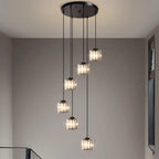 Kristy Modern Minimalist Glass Chandelier