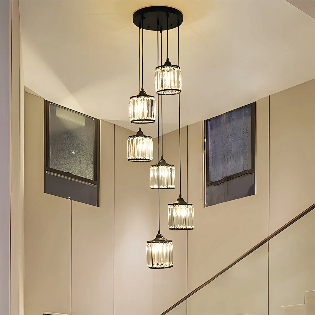 Kristy Modern Minimalist Glass Chandelier