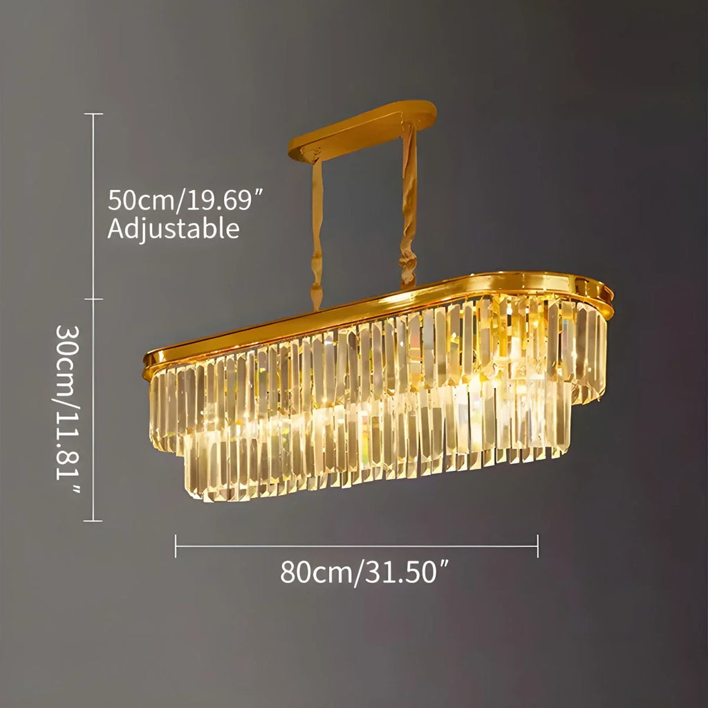 Light Luxury Crystal Chandelier for Living Room