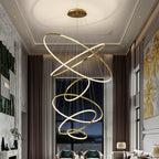 Large Tiered Ring Foyer Chandelier