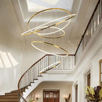 Large Tiered Ring Foyer Chandelier
