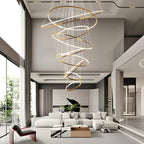 Large Tiered Ring Foyer Chandelier
