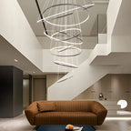 Large Tiered Ring Foyer Chandelier