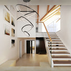 Large Tiered Ring Foyer Chandelier