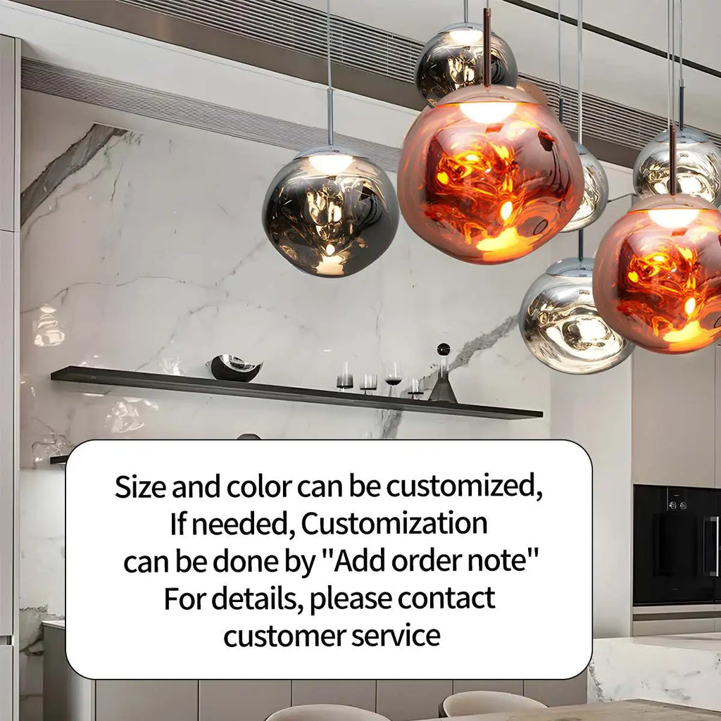 Large Lava Chandelier Customization