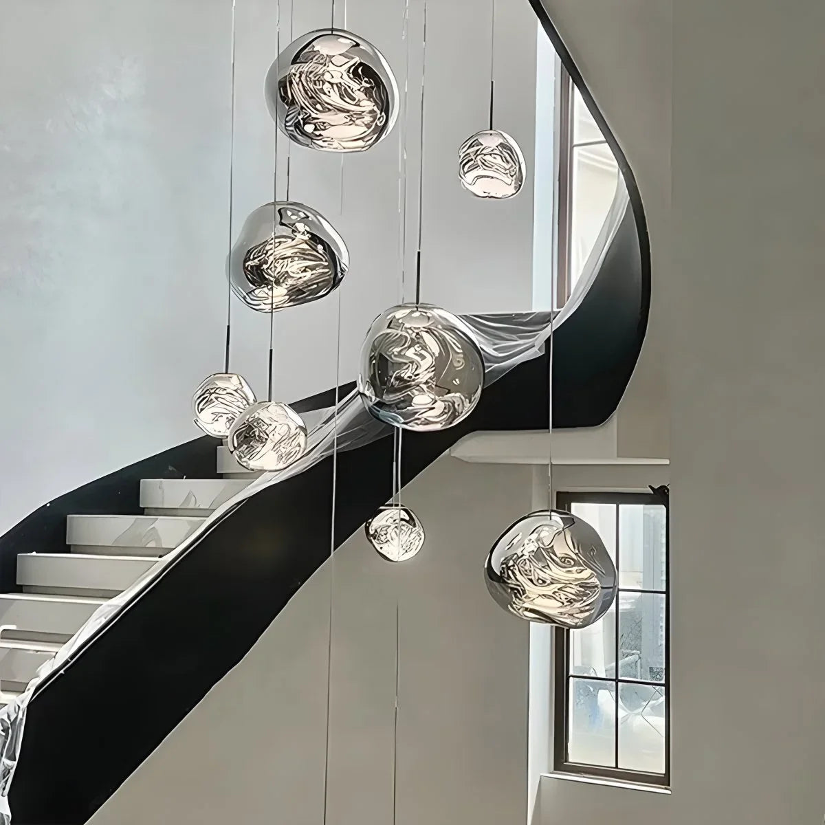 Large Lava Chandelier Customization