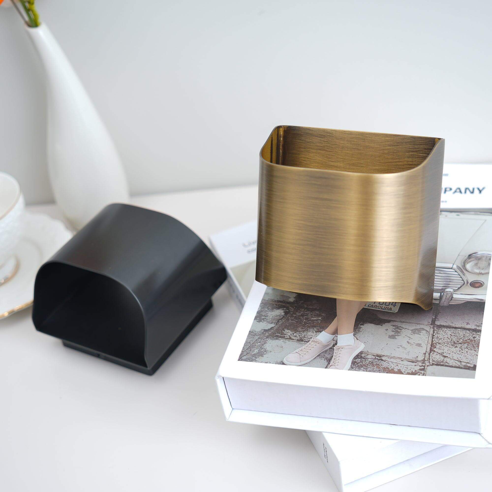 Leclerc Brass Wall Lamp – Mid-Century Cone Shade Wall Sconce