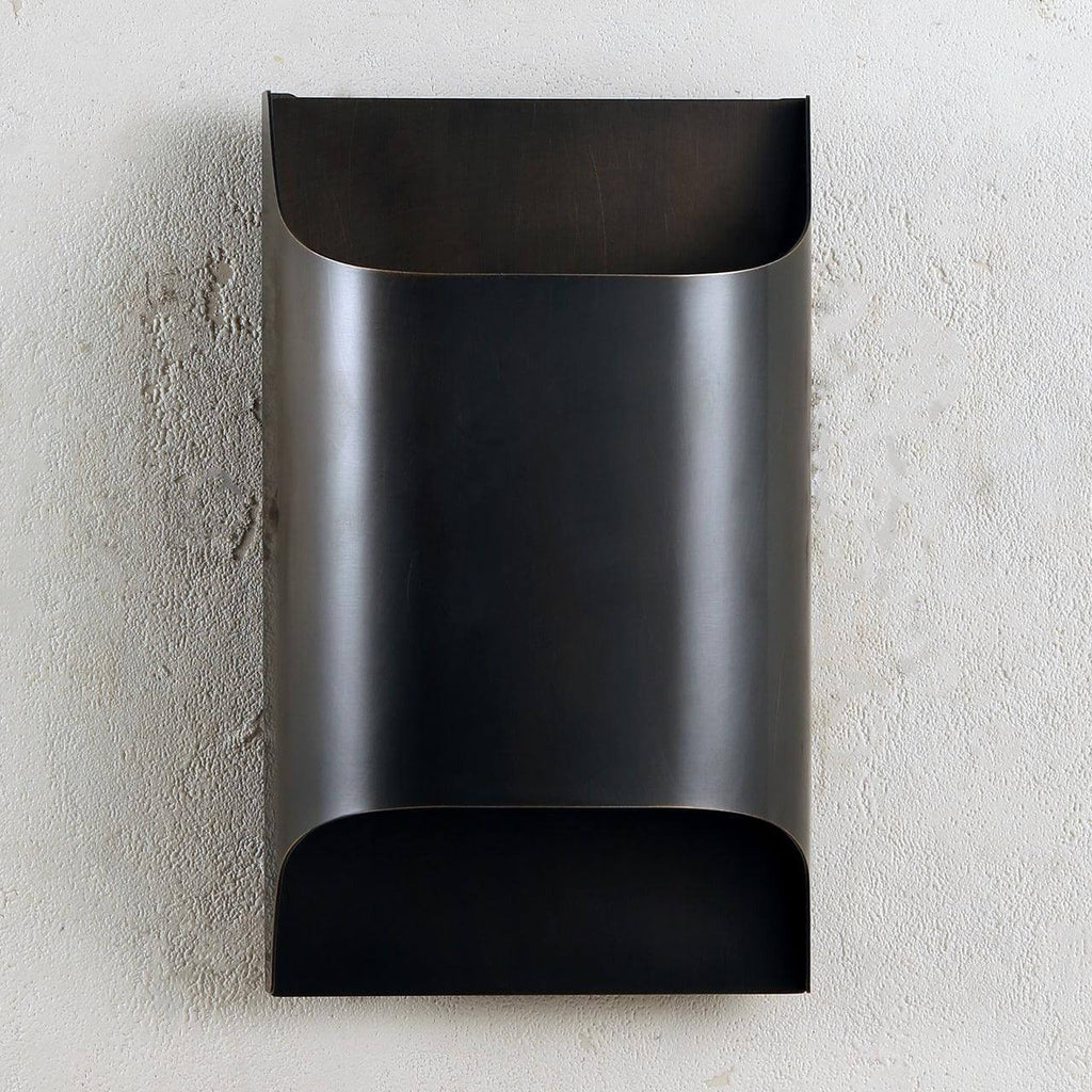 Leclerc Brass Wall Lamp – Mid-Century Cone Shade Wall Sconce