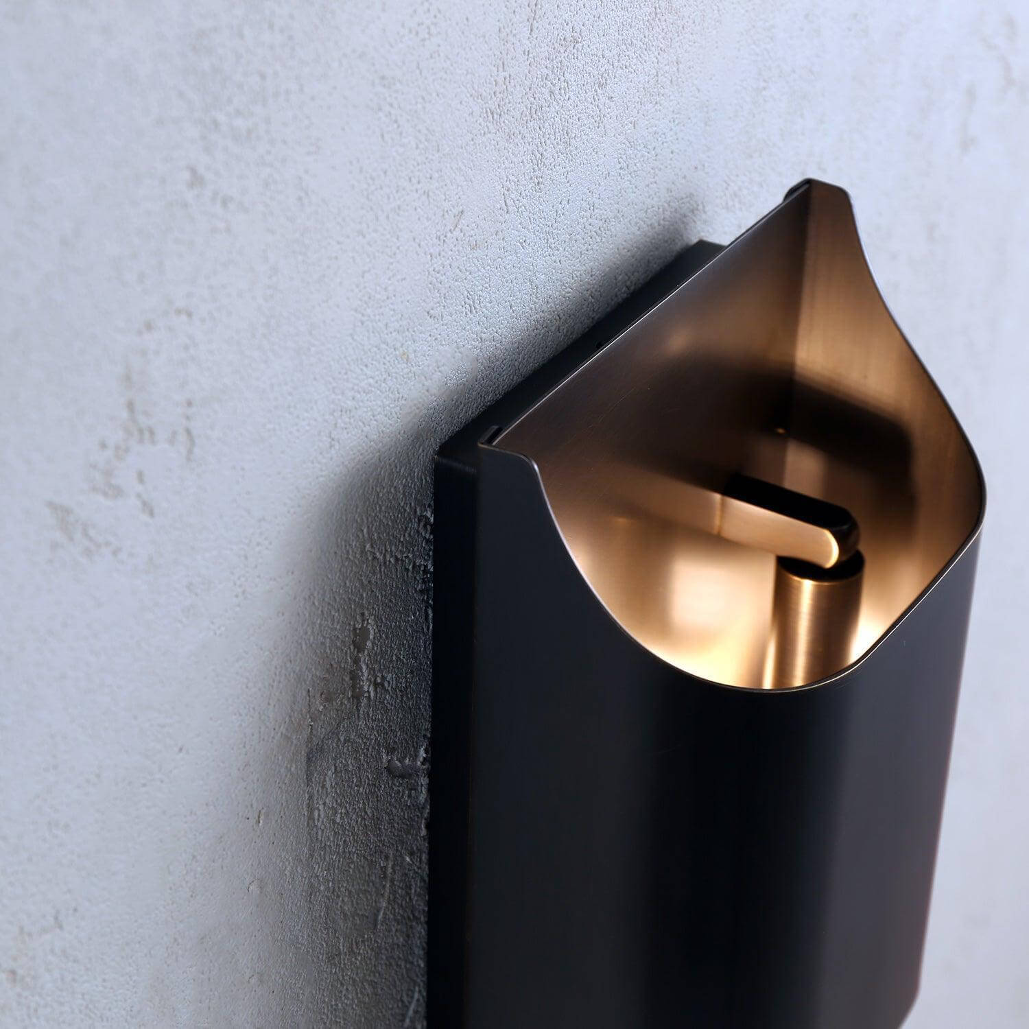 Leclerc Brass Wall Lamp – Mid-Century Cone Shade Wall Sconce