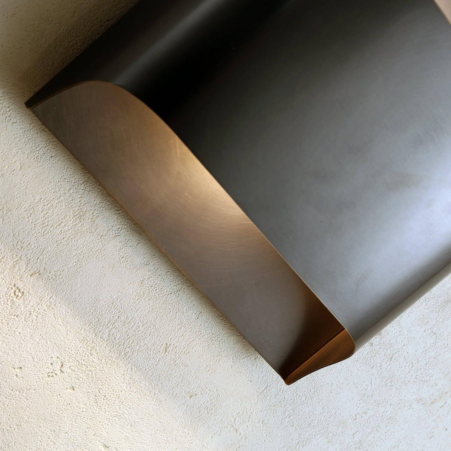 Leclerc Brass Wall Lamp – Mid-Century Cone Shade Wall Sconce
