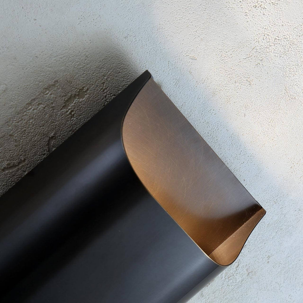 Leclerc Brass Wall Lamp – Mid-Century Cone Shade Wall Sconce