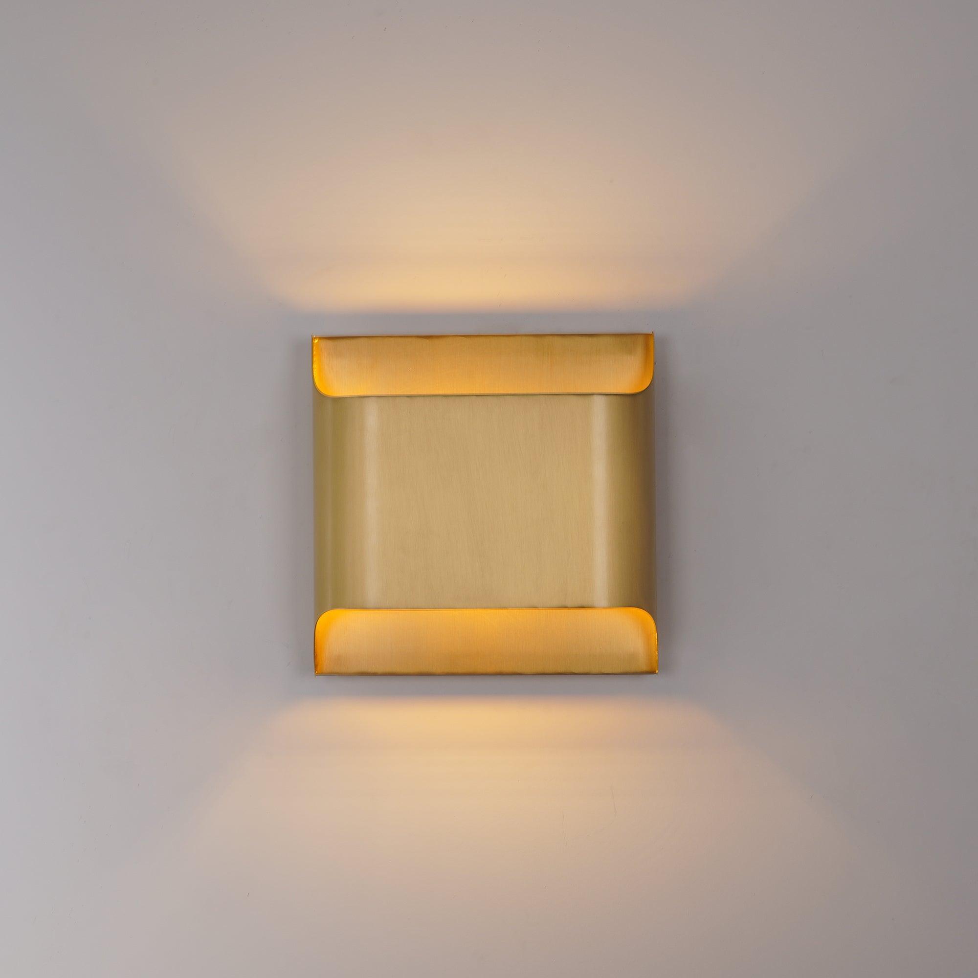 Leclerc Brass Wall Lamp – Mid-Century Cone Shade Wall Sconce