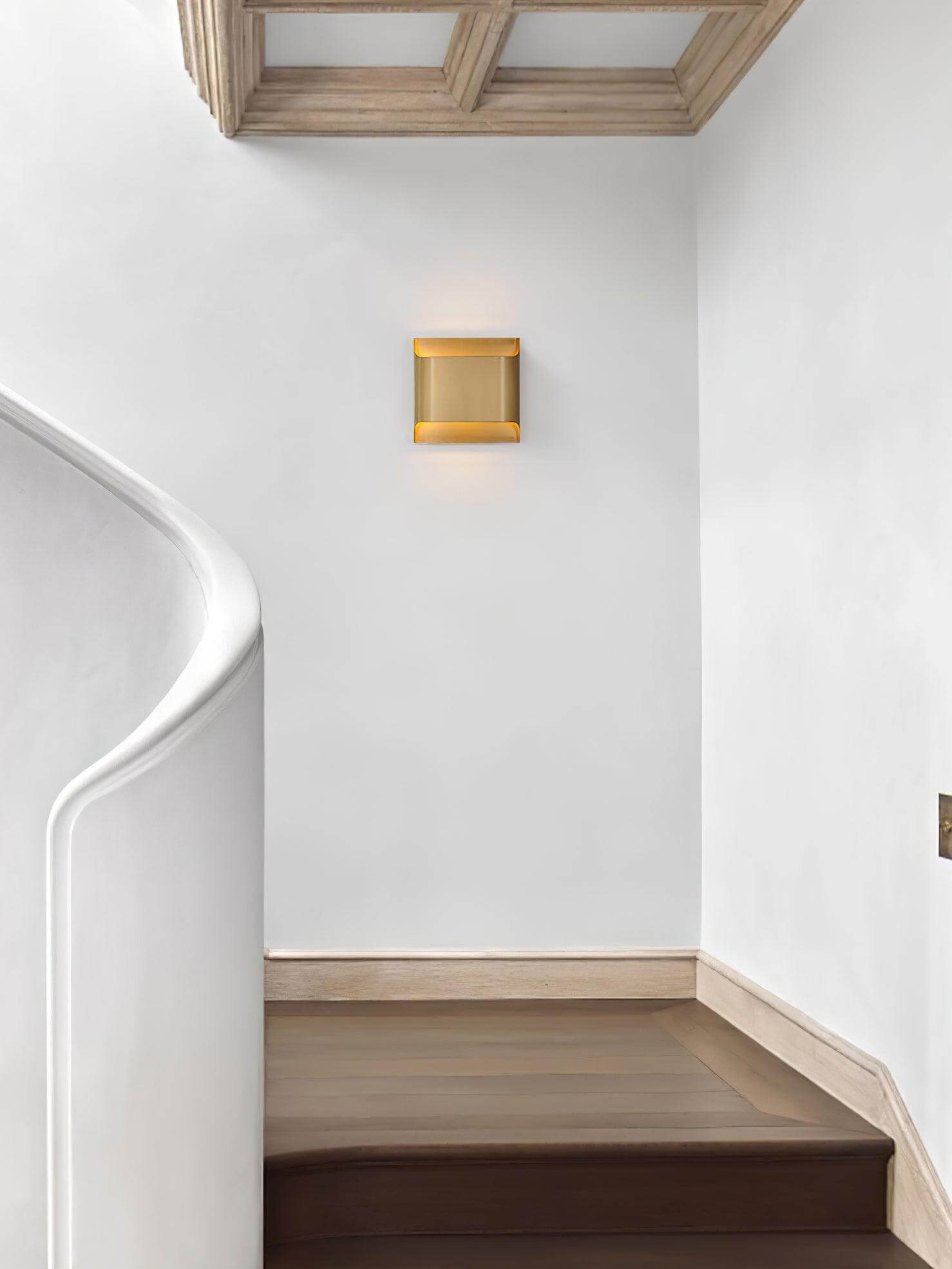 Leclerc Brass Wall Lamp – Mid-Century Cone Shade Wall Sconce