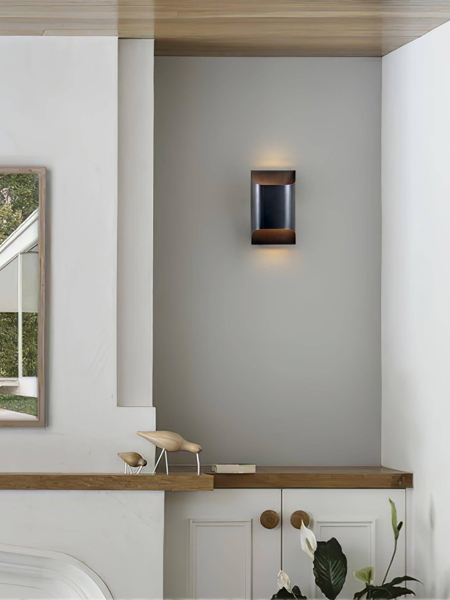 Leclerc Brass Wall Lamp – Mid-Century Cone Shade Wall Sconce
