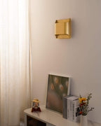Leclerc Brass Wall Lamp – Mid-Century Cone Shade Wall Sconce