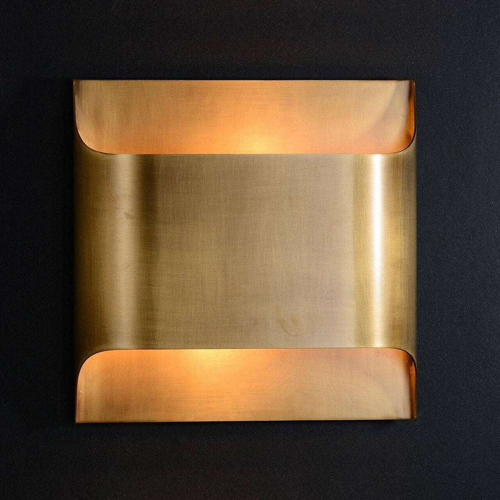 Leclerc Brass Wall Lamp – Mid-Century Cone Shade Wall Sconce
