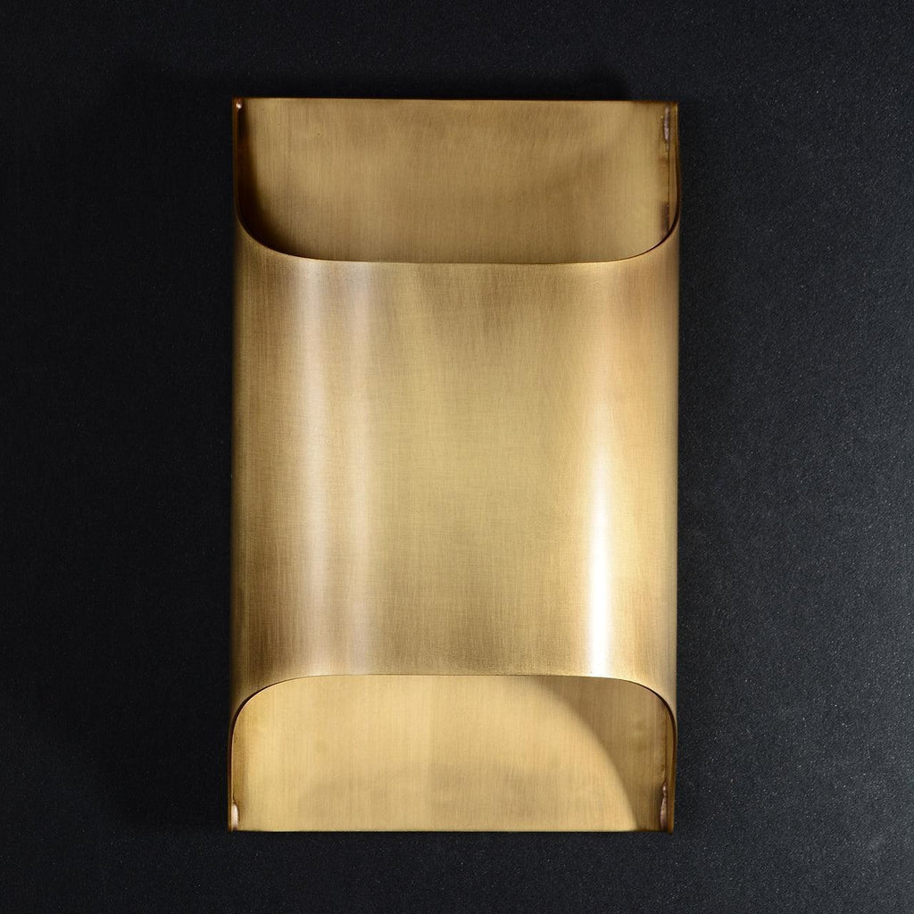 Leclerc Brass Wall Lamp – Mid-Century Cone Shade Wall Sconce