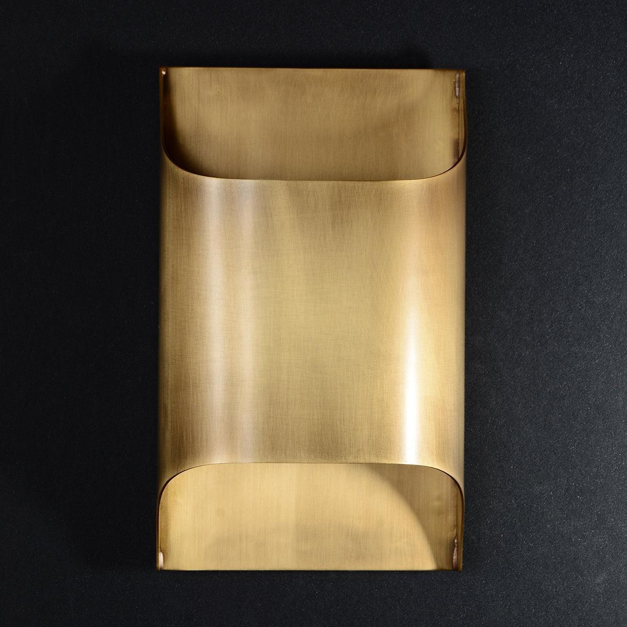 Leclerc Brass Wall Lamp – Mid-Century Cone Shade Wall Sconce