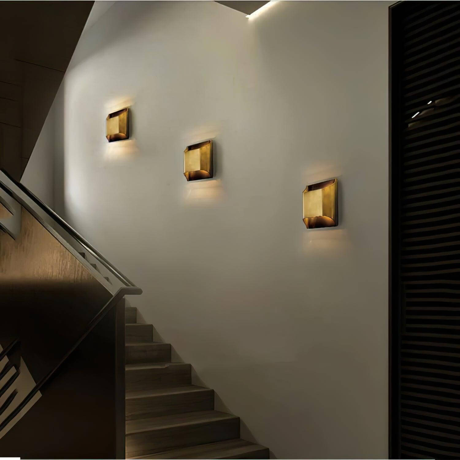 Leclerc Brass Wall Lamp – Mid-Century Cone Shade Wall Sconce