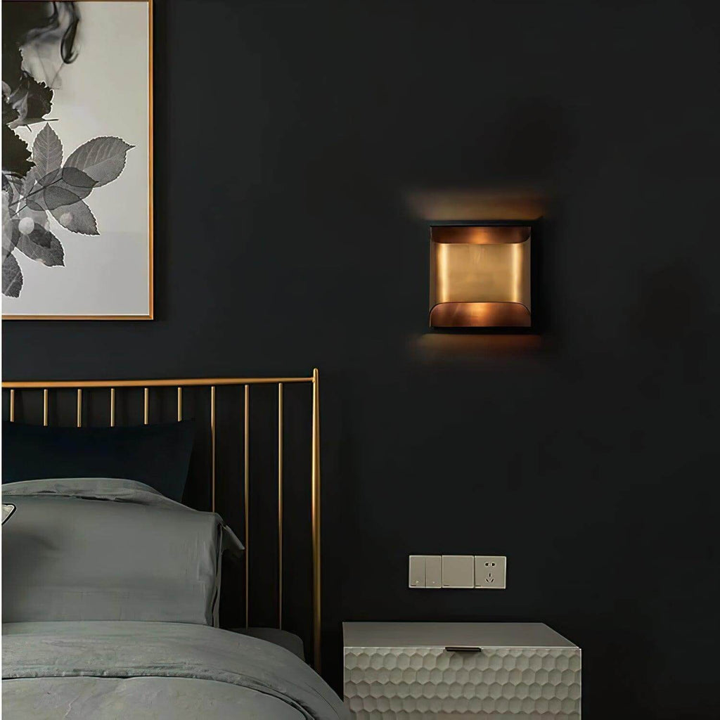 Leclerc Brass Wall Lamp – Mid-Century Cone Shade Wall Sconce
