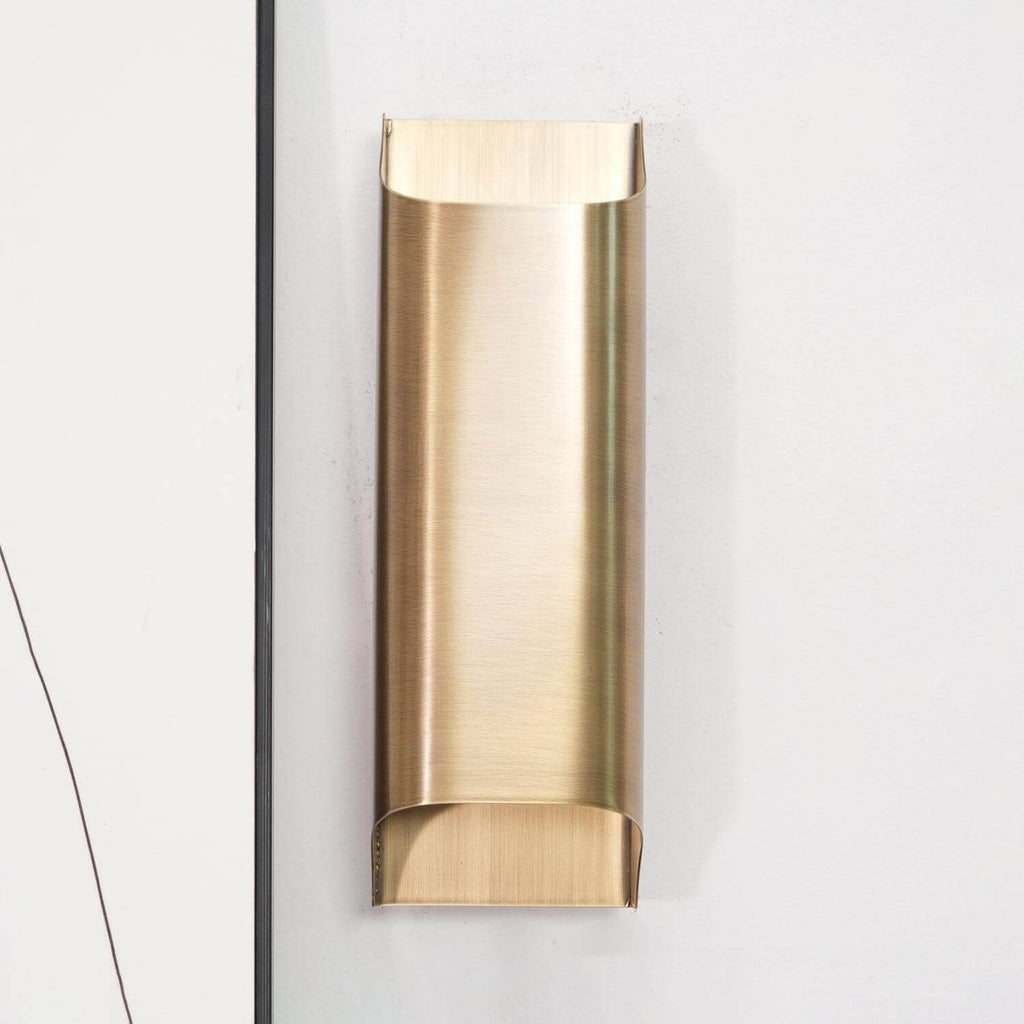 Leclerc Brass Wall Lamp – Mid-Century Cone Shade Wall Sconce