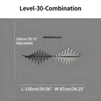 Linear Fish Bone Modeling Chandelier