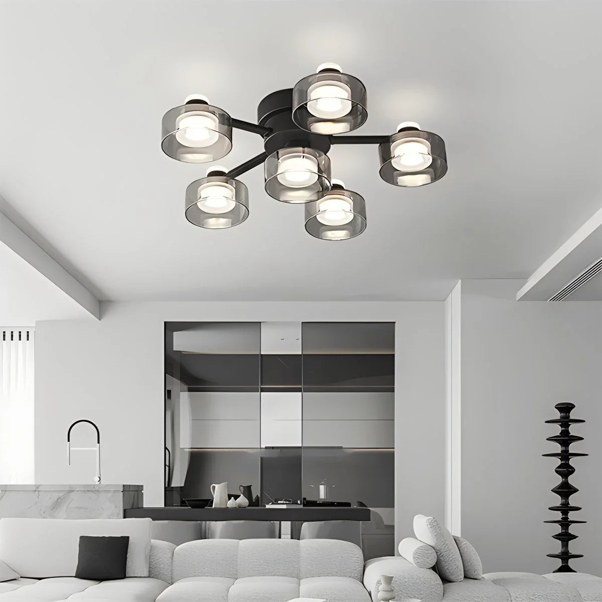 Light Luxury Creative Glass Chandelier
