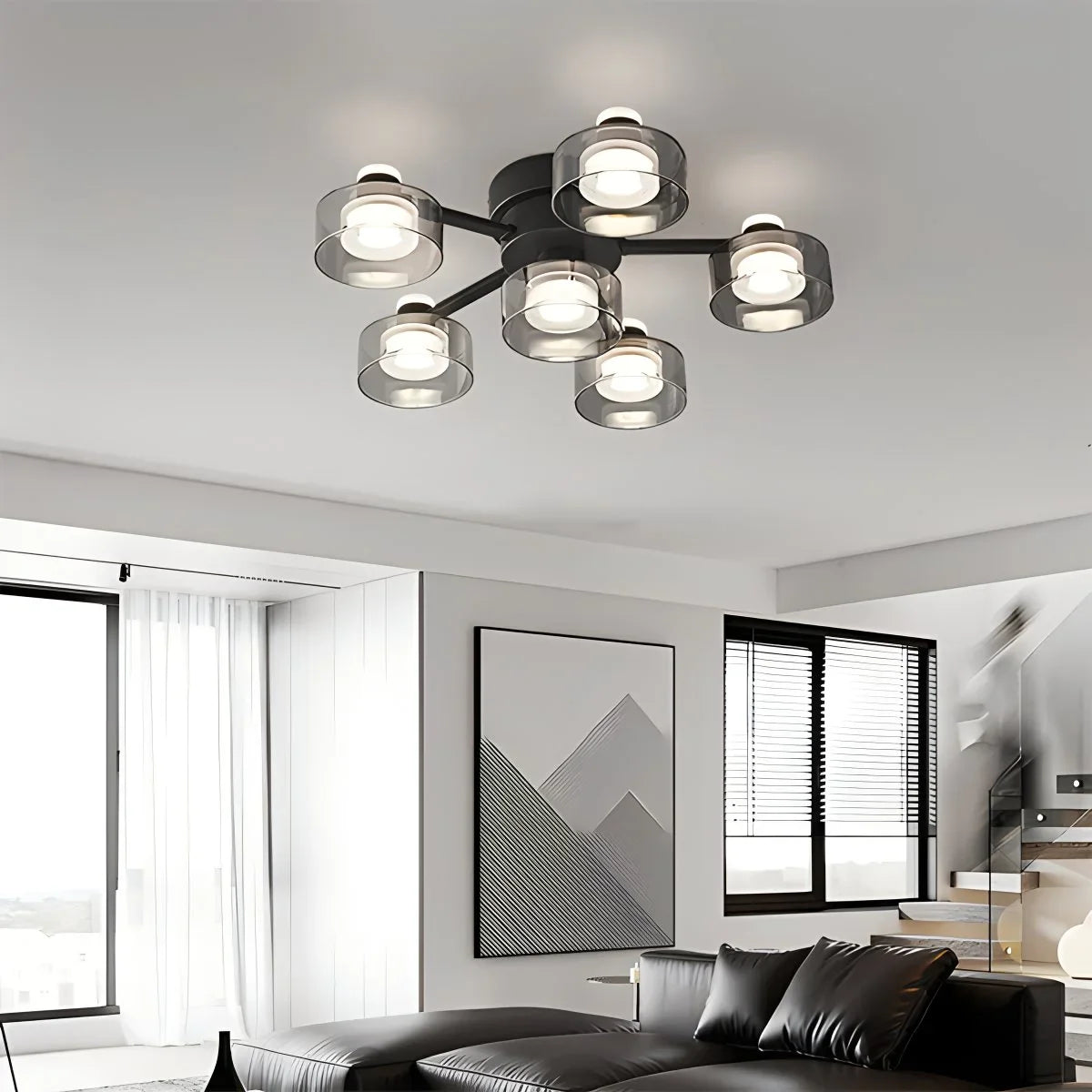 Light Luxury Creative Glass Chandelier