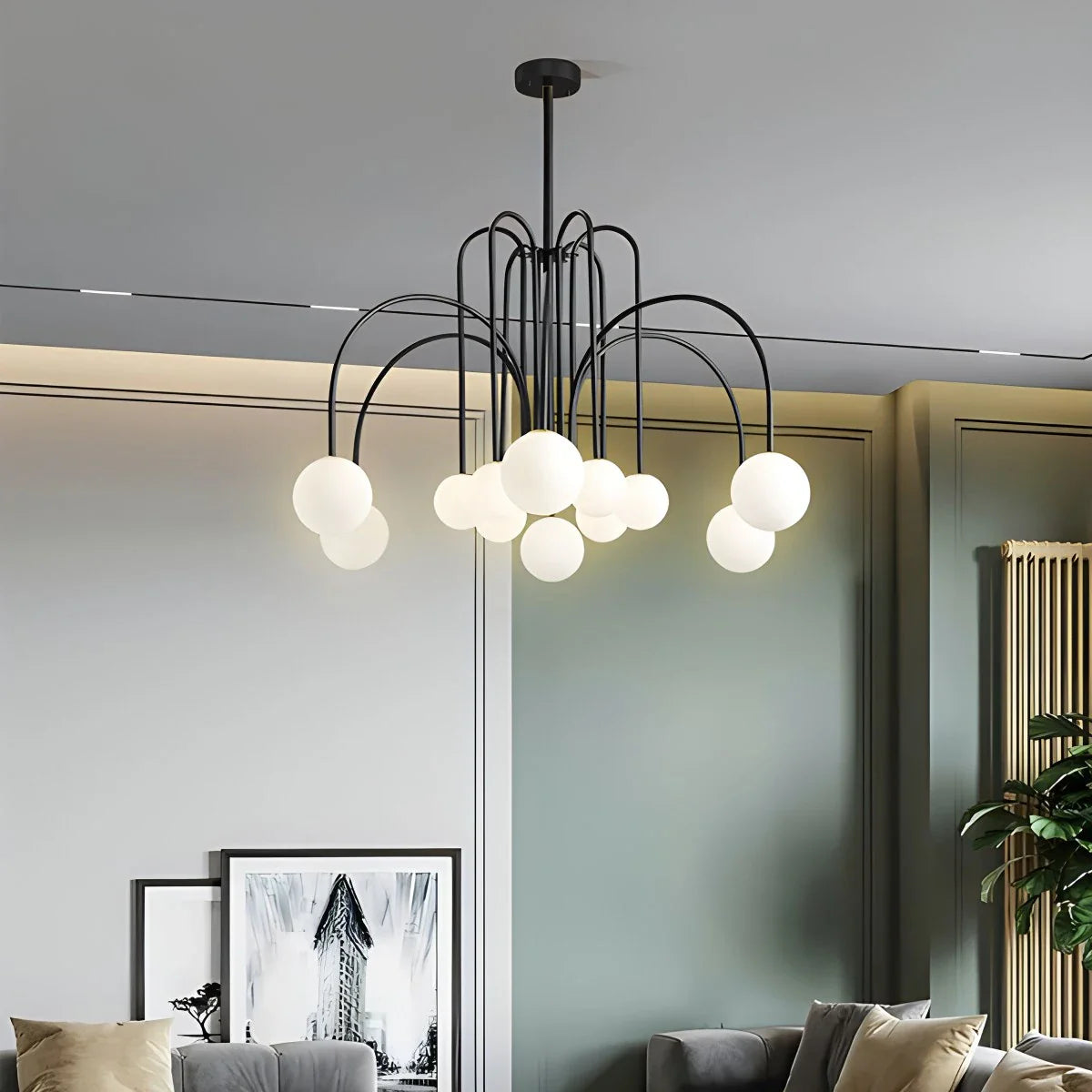 Avi Double Layer Glass Chandelier