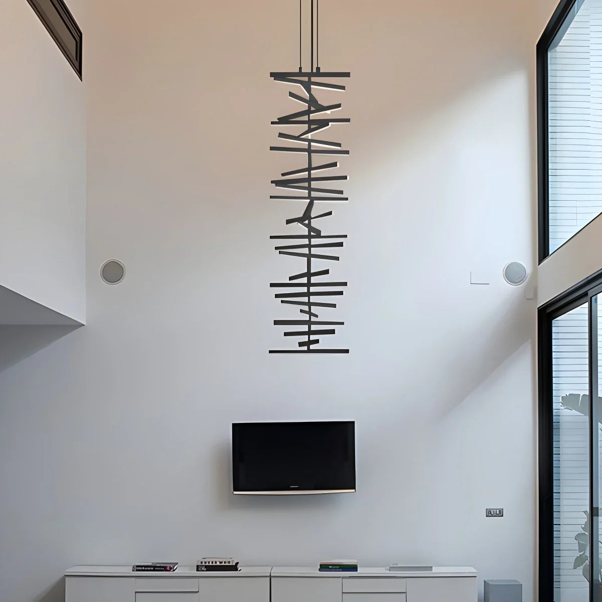 Linear Fish Bone Modeling Chandelier