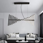 Linear Fish Bone Modeling Chandelier