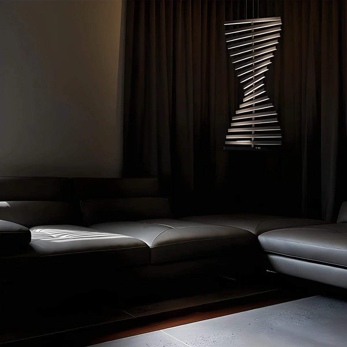 Linear Fish Bone Modeling Chandelier