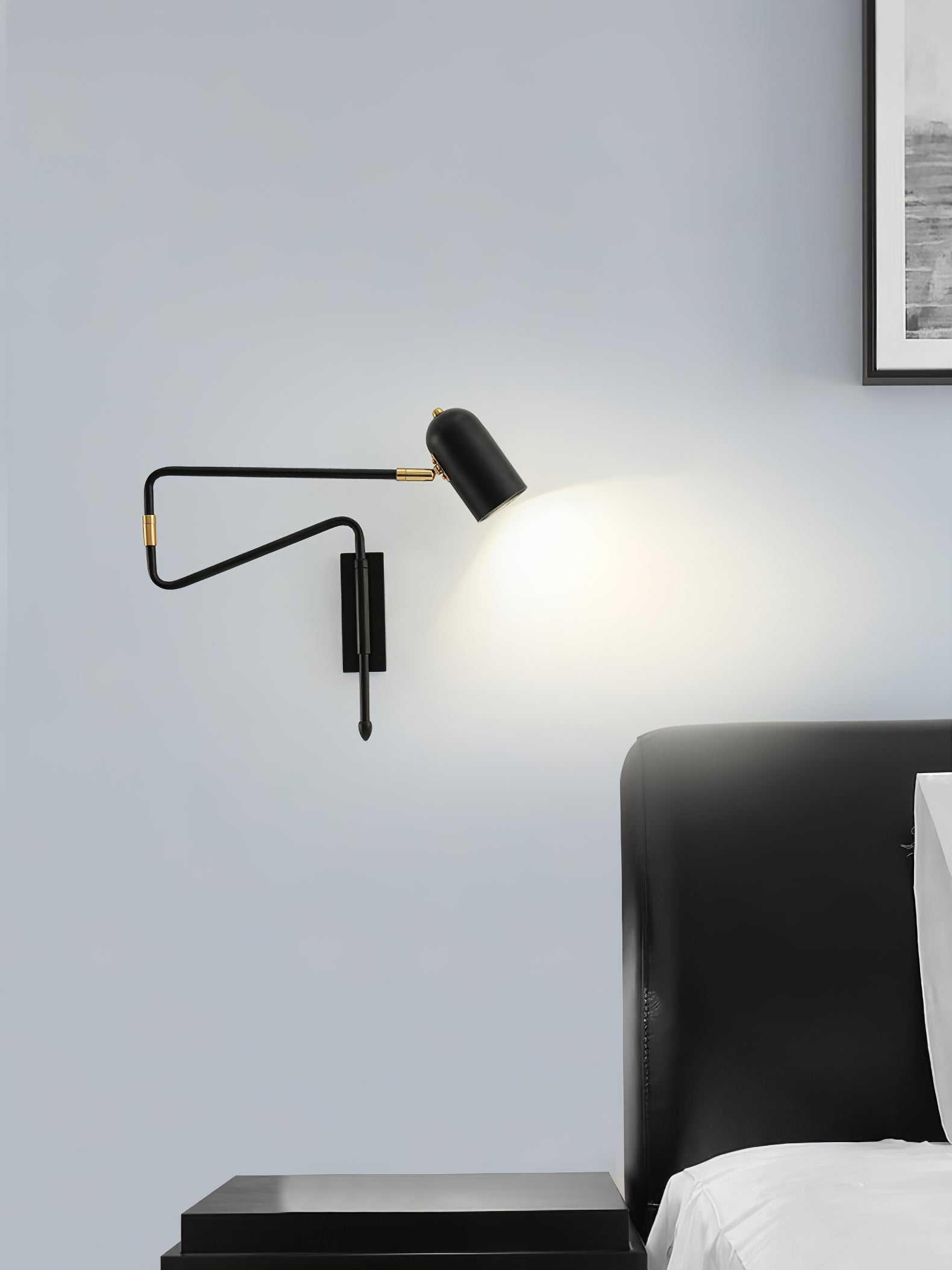 Long Arm Rotating Wall Lamp