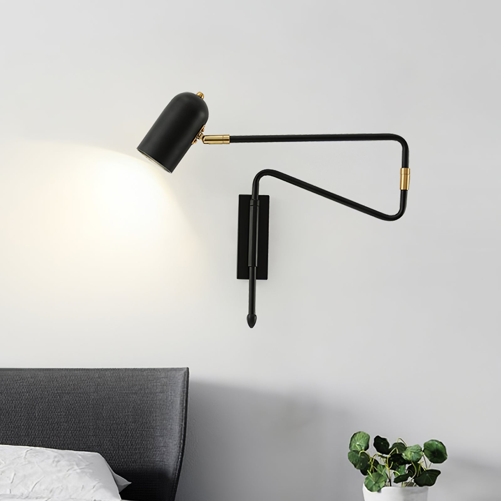 Long Arm Rotating Wall Lamp