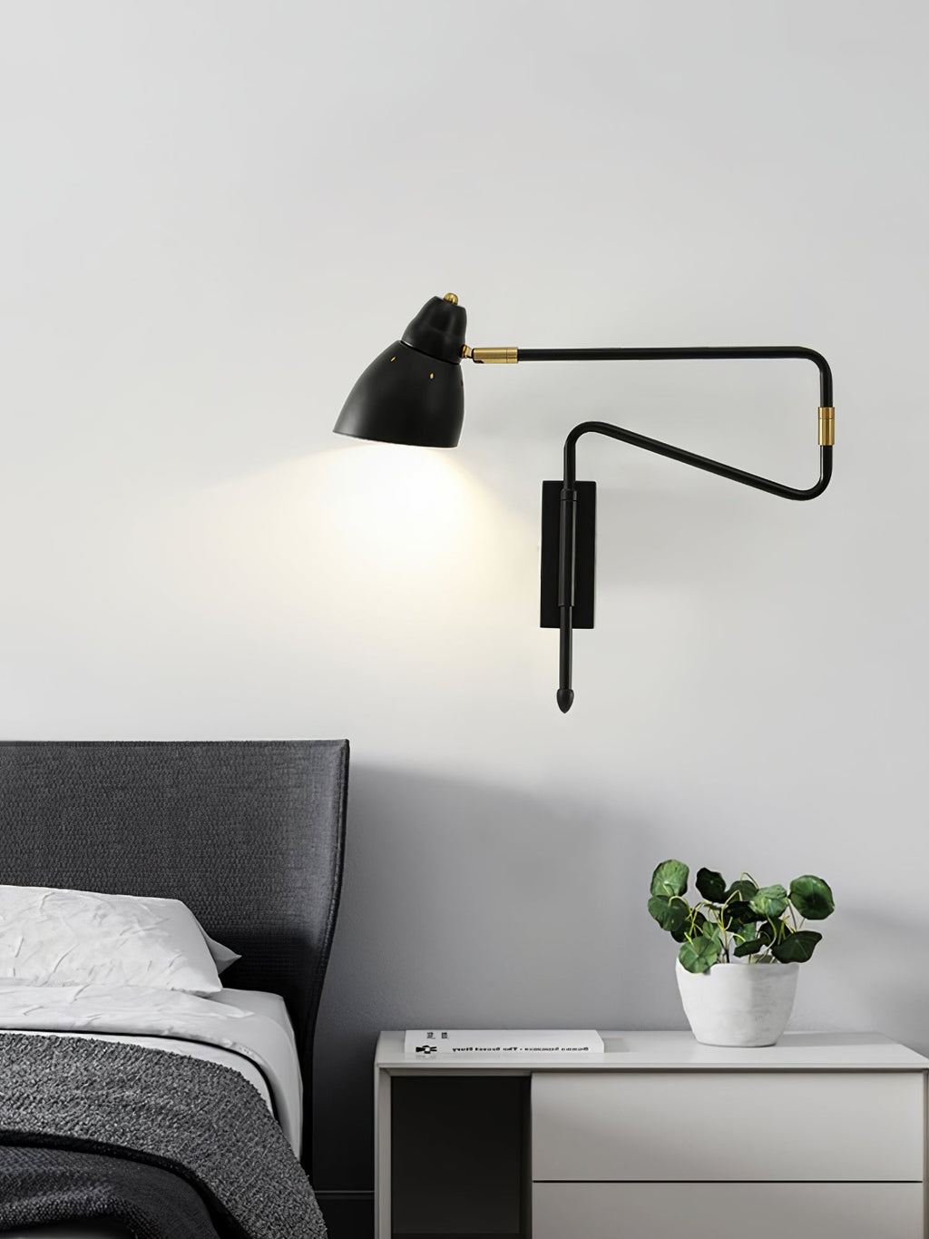 Long Arm Rotating Wall Lamp