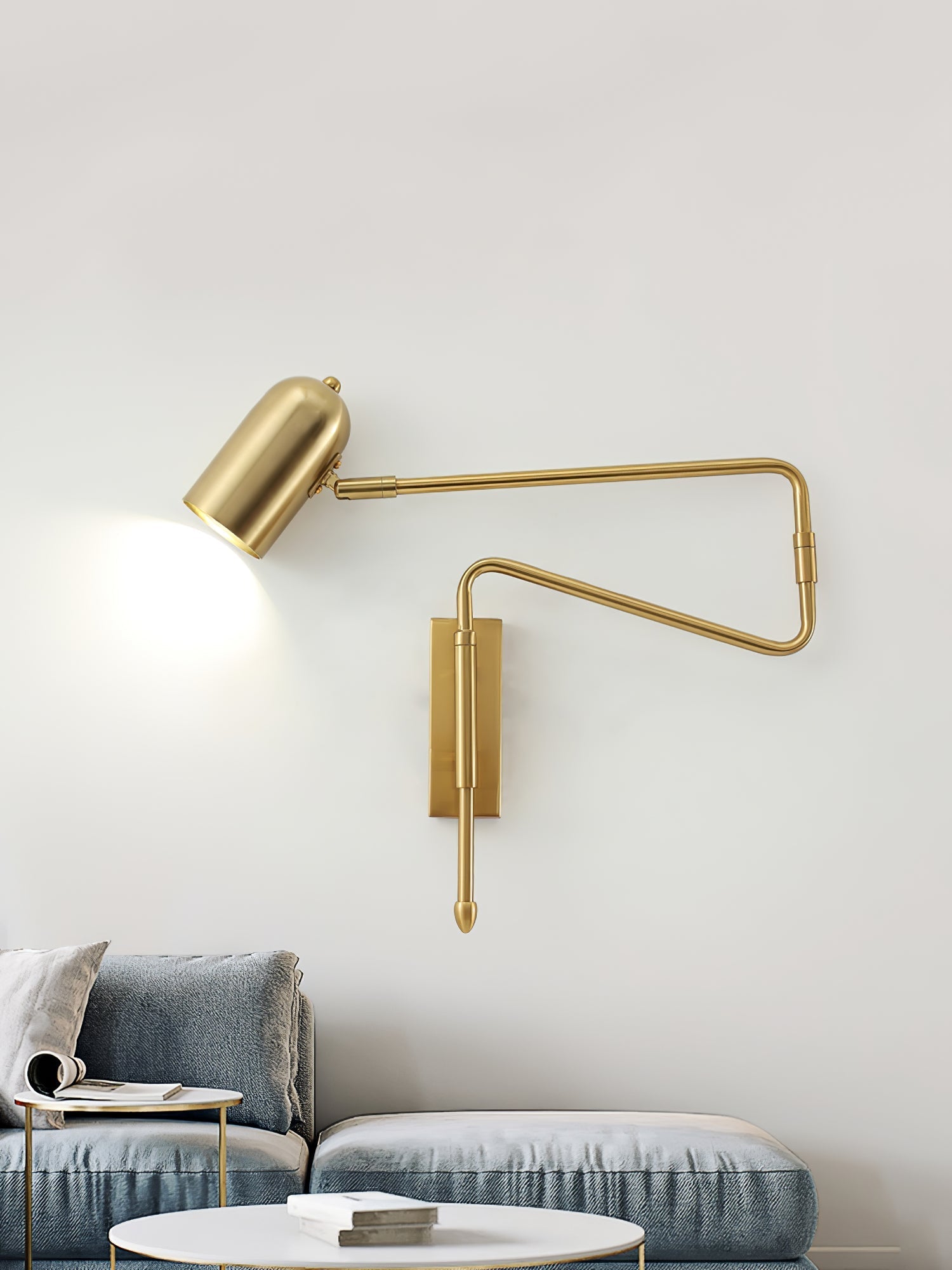 Long Arm Rotating Wall Lamp