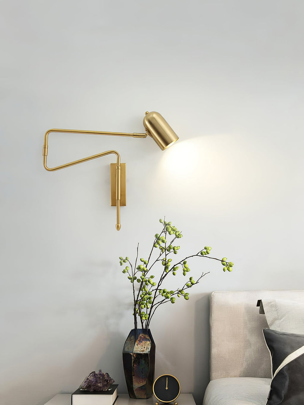 Long Arm Rotating Wall Lamp