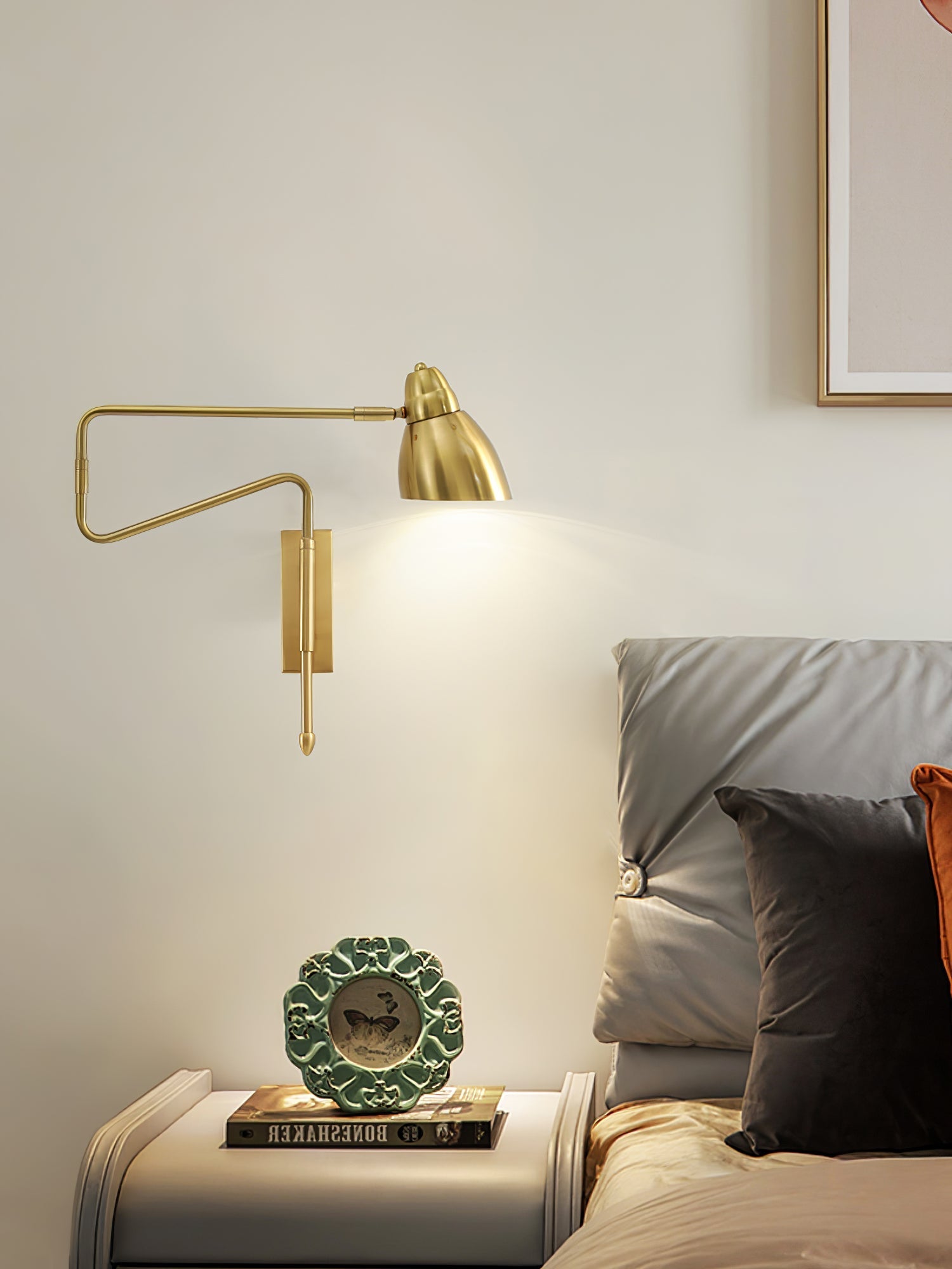 Long Arm Rotating Wall Lamp