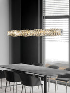 Long Crystal Pendant Lamp