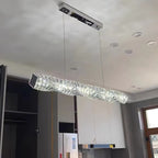 Long Crystal Pendant Lamp