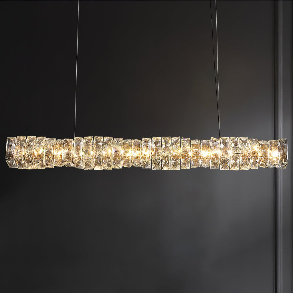 Long Crystal Pendant Lamp