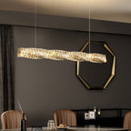 Long Crystal Pendant Lamp