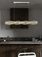 Long Crystal Pendant Lamp