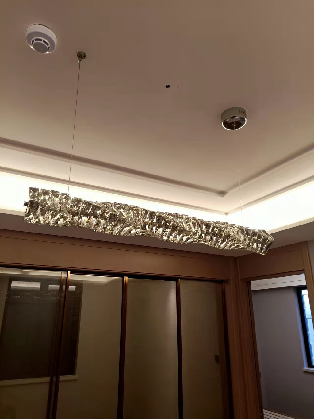 Long Crystal Pendant Lamp