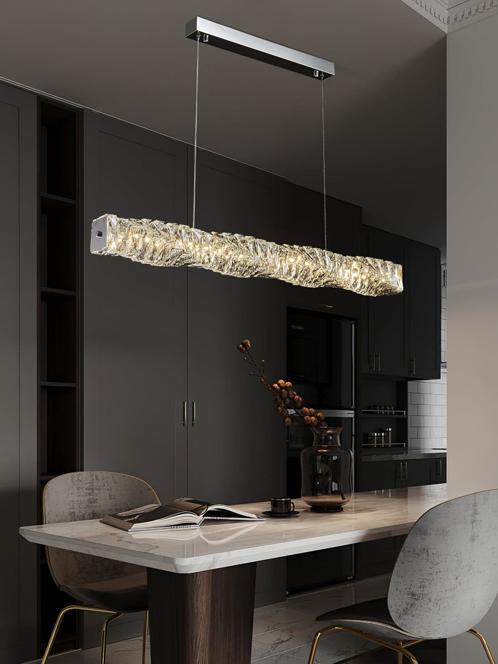Long Crystal Pendant Lamp