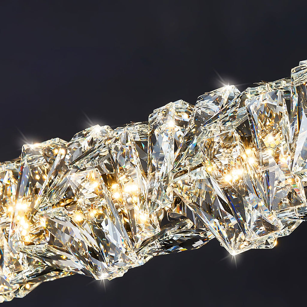 Long Crystal Pendant Lamp