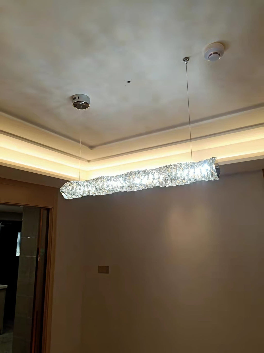 Long Crystal Pendant Lamp