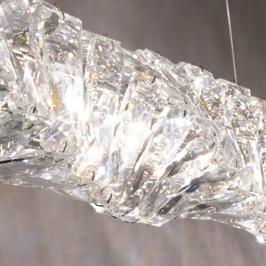 Long Crystal Pendant Lamp