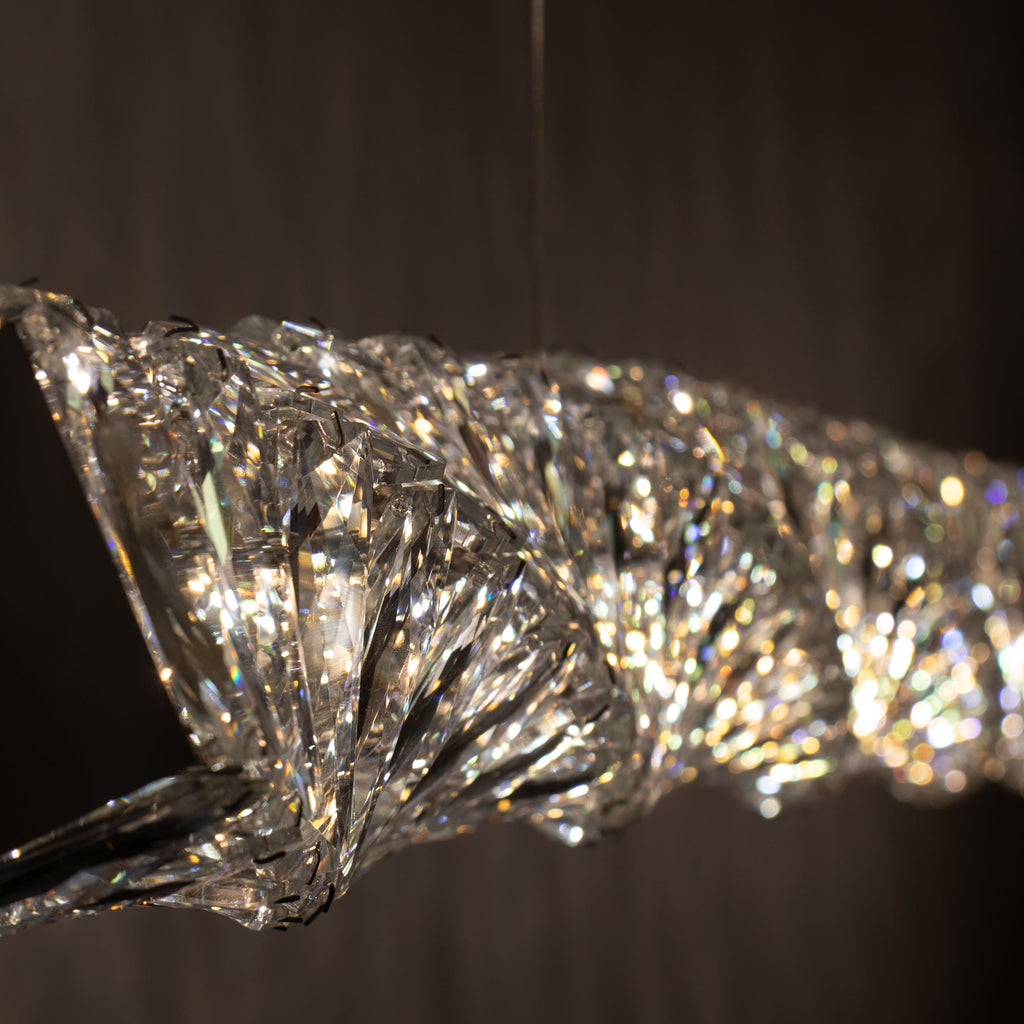 Long Crystal Pendant Lamp