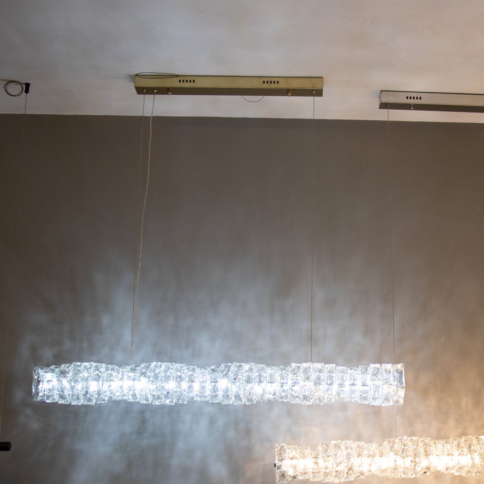 Long Crystal Pendant Lamp